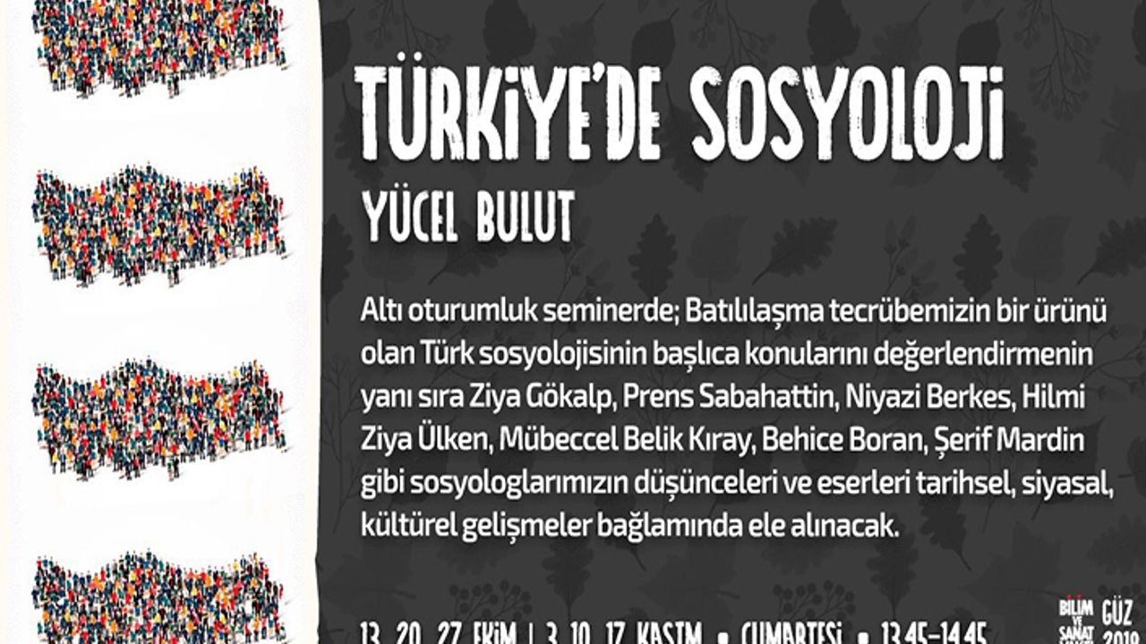 "Türkiye'de Sosyoloji" seminerleri başlıyor