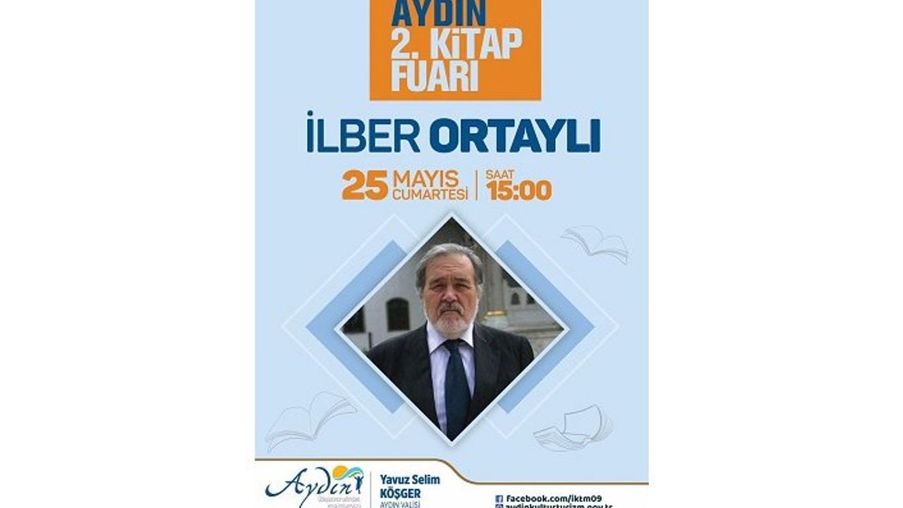 İlber Ortaylı Aydın Kitap Fuarında