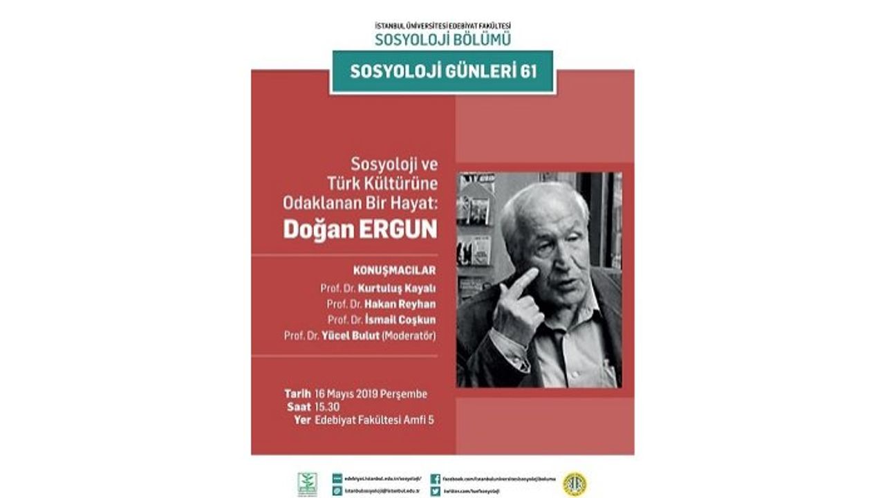 Seminer: "Doğan Ergun: Sosyoloji ve Türk Kültürüne Adanan Bir Hayat"