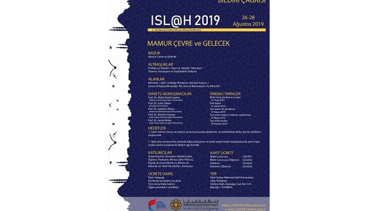 2. Uluslararası İslâmi Mimari Mirası Konferansı