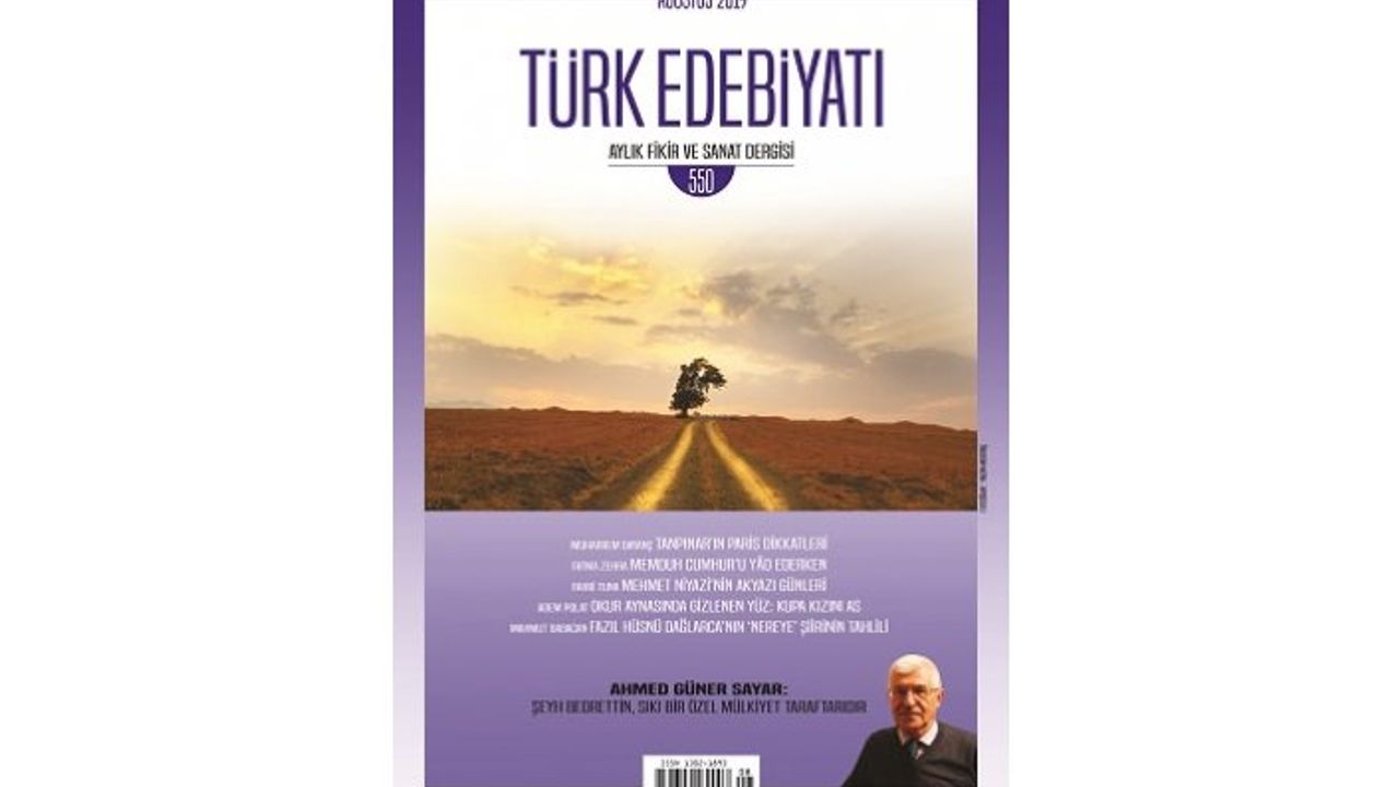 Ahmet Güner Sayar Türk Edebiyatı dergisinde