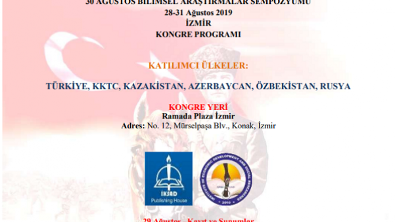 Uluslararası 30 Ağustos Bilimsel Araştırmalar Sempozyumu