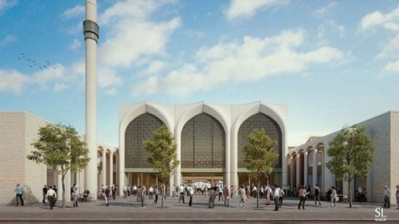 Almanya'da 2 bin kişilik cami ve külliye projesi tanıtıldı