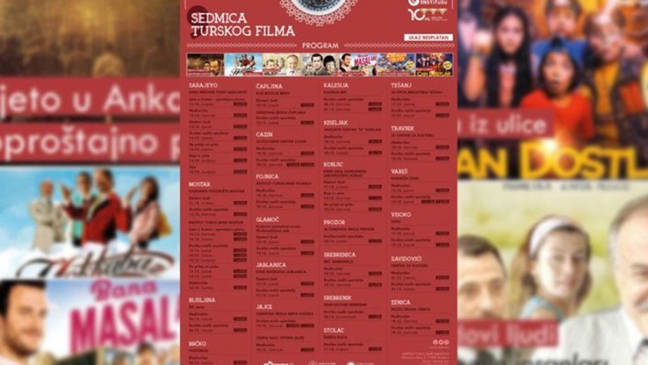 Bosna Hersekli sinemaseverler Türk filmlerine doyacak