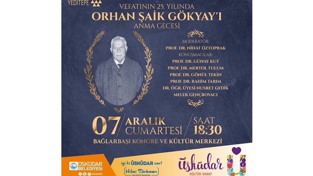 Orhan Şaik Gökyay’ı anma gecesi