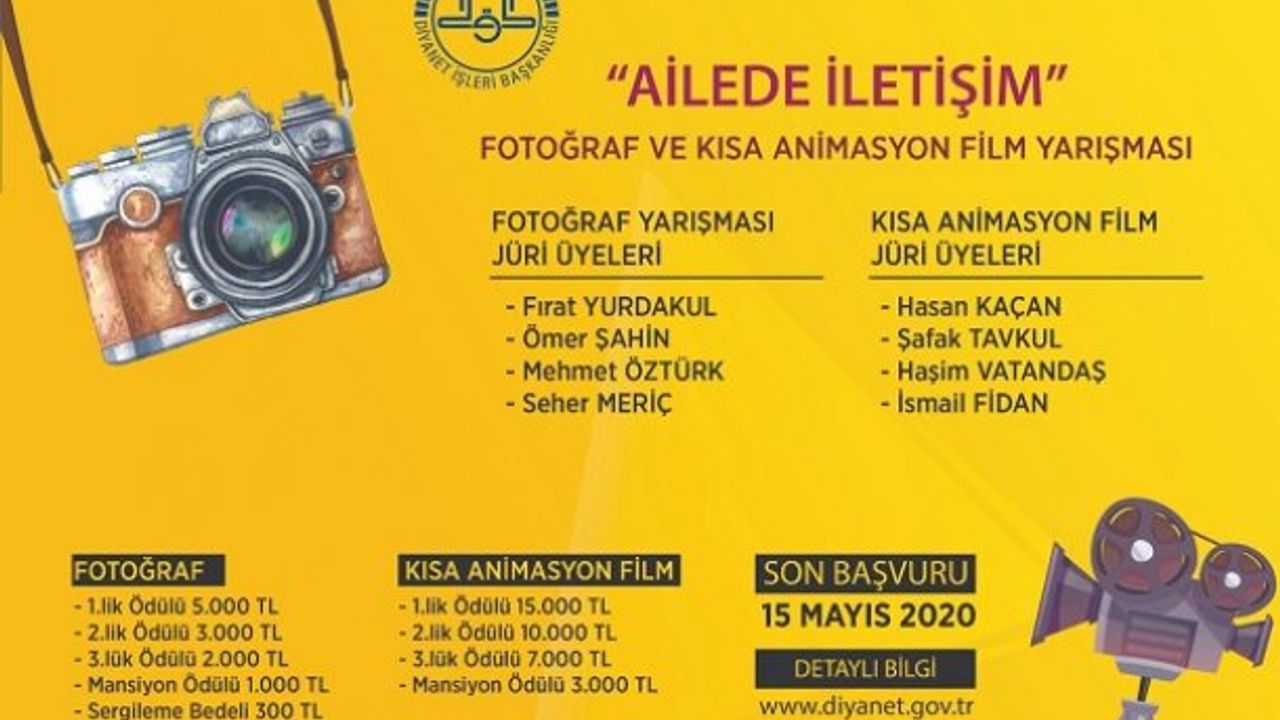 "Aile İçi İletişim” Fotoğraf ve Animasyon Kısa Film Yarışması
