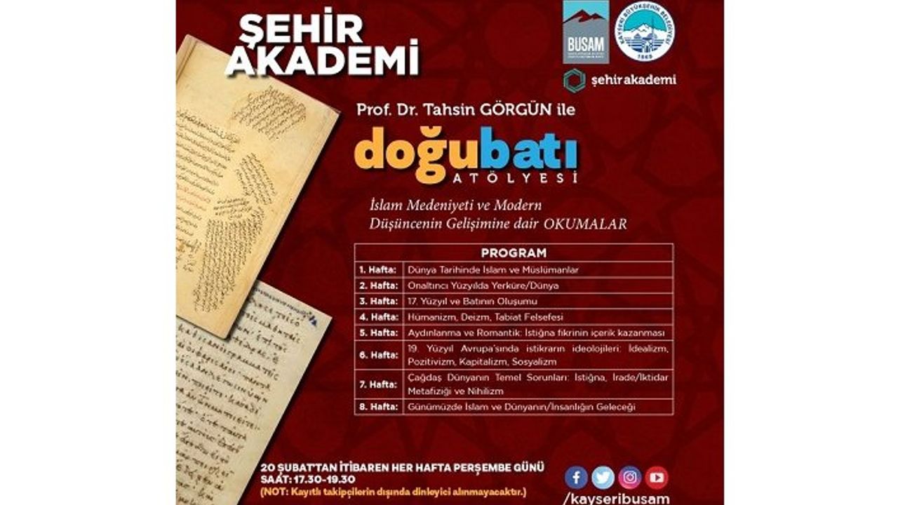 Şehir Akademi ve Film Akademi Bahar Dönemi