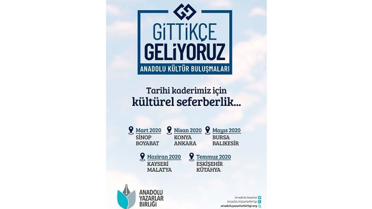 Anadolu Yazarlar Birliği'nden kültürel seferberlik