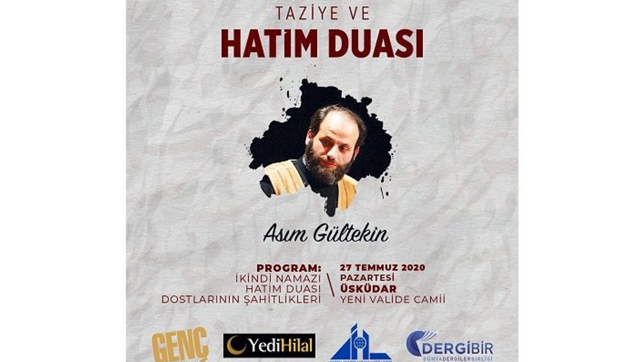 Asım Gültekin için taziye ve hatim duası