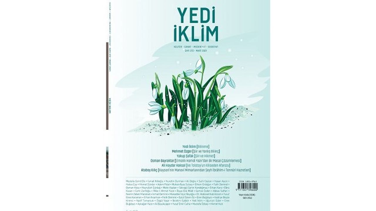 Yedi İklim Dergisi yepyeni sayısıyla okuyucusunu selamlıyor