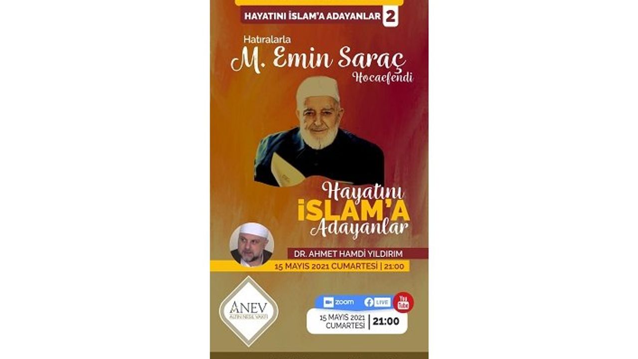 Hayatını İslâm'a adayanlar: Mehmet Emin Saraç Hocaefendi