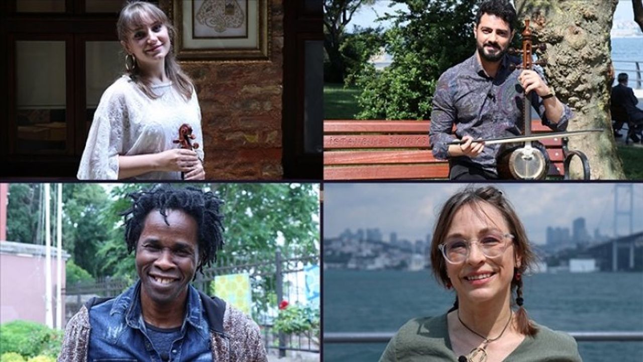 Türkiye'de yaşayan göçmen sanatçılar 'Dünya Mülteciler Günü' için bir araya geldi