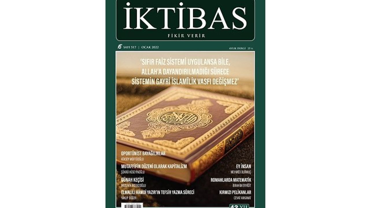 İktibas Dergisi 2022’nin ilk sayısı çıktı
