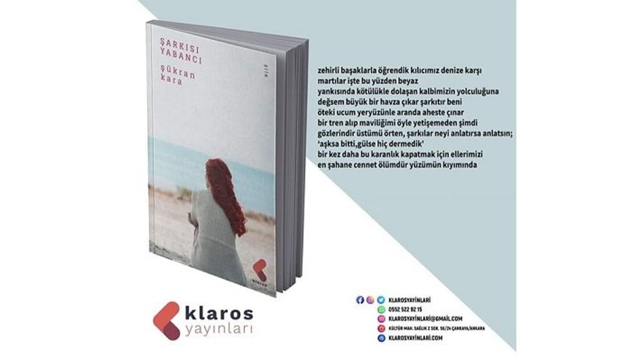 Şükran Kara'nın ilk şiir kitabı: Şarkısı Yabancı