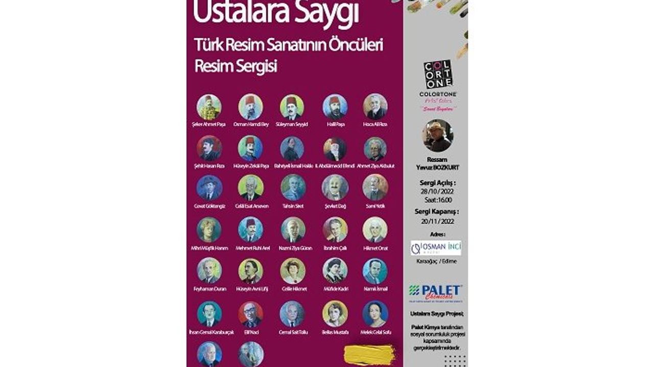 Ustalara Saygı resim sergisi