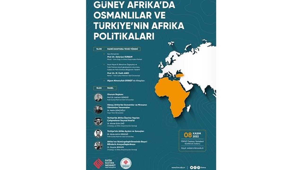 Güney Afrika’daki son Osmanlılar'dan Hişam Nimetullah Efendi’ye “fahri doktora” unvanı