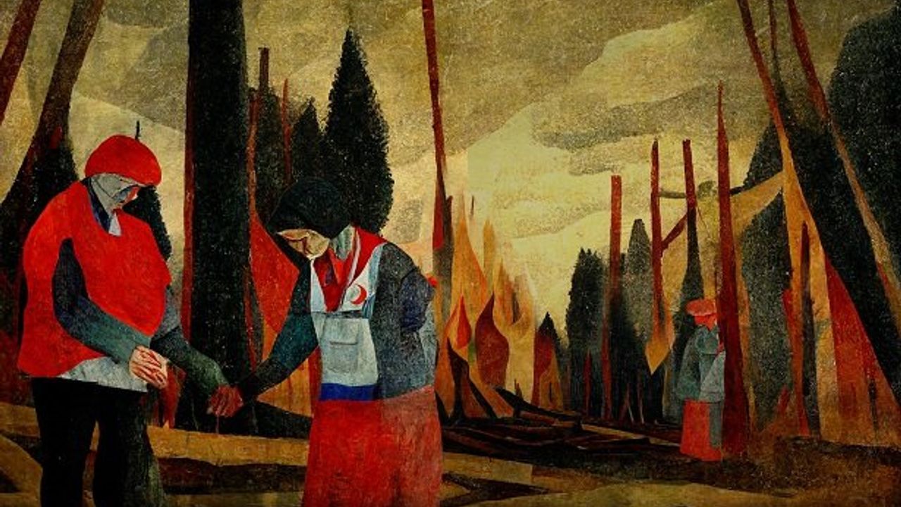 Hilal-i Ahmer'den bugüne gönüllülük üzerine bir resim sergisi: "Kırmızı Yelek"