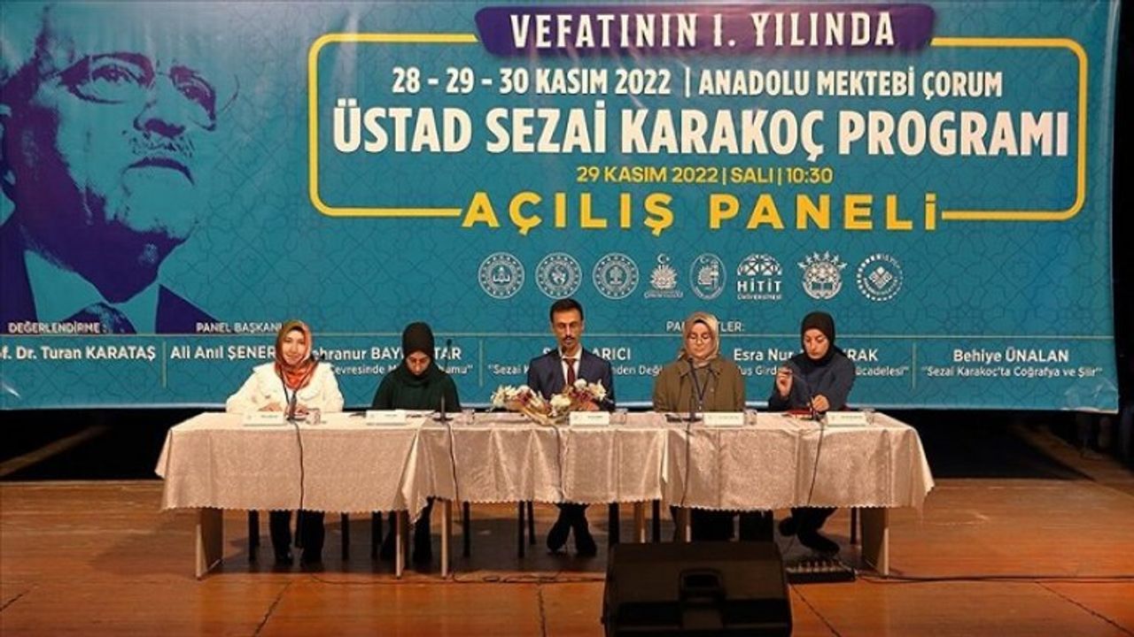 Sezai Karakoç Çorum'da anıldı