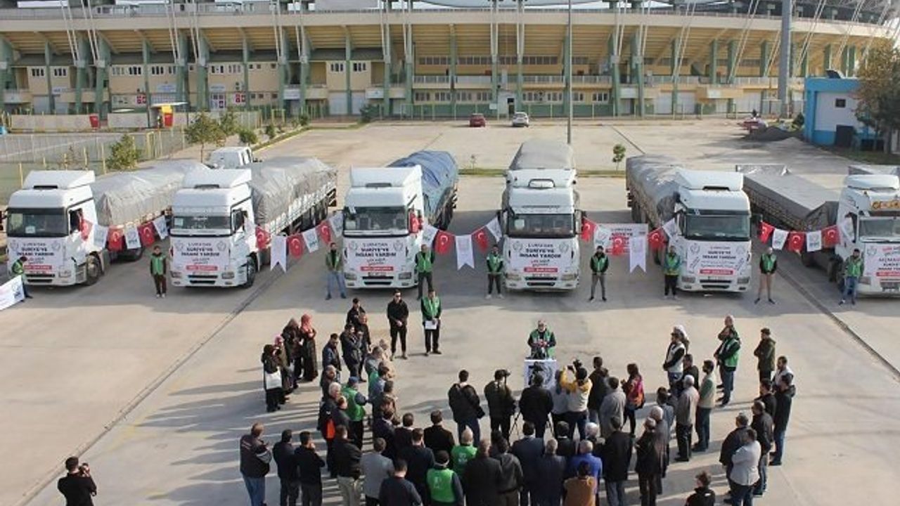 70 TIR’lık yardım malzemesi Suriyeli ihtiyaç sahiplerine ulaştı