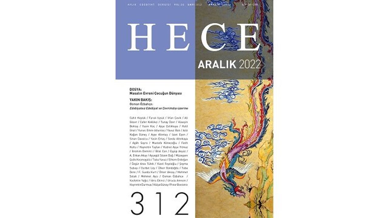 Hece dergisinin Aralık 2022 sayısı okurla buluştu.