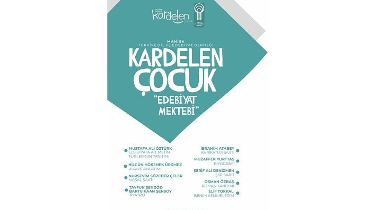 Kardelen Çocuk "Edebiyat Mektebi" Manisa'da başladı