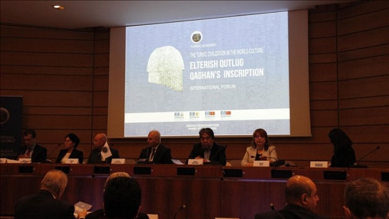 UNESCO'da, Moğolistan'da keşfedilen İlteriş Kutlug Kağan Yazıtı'na ilişkin forum düzenlendi