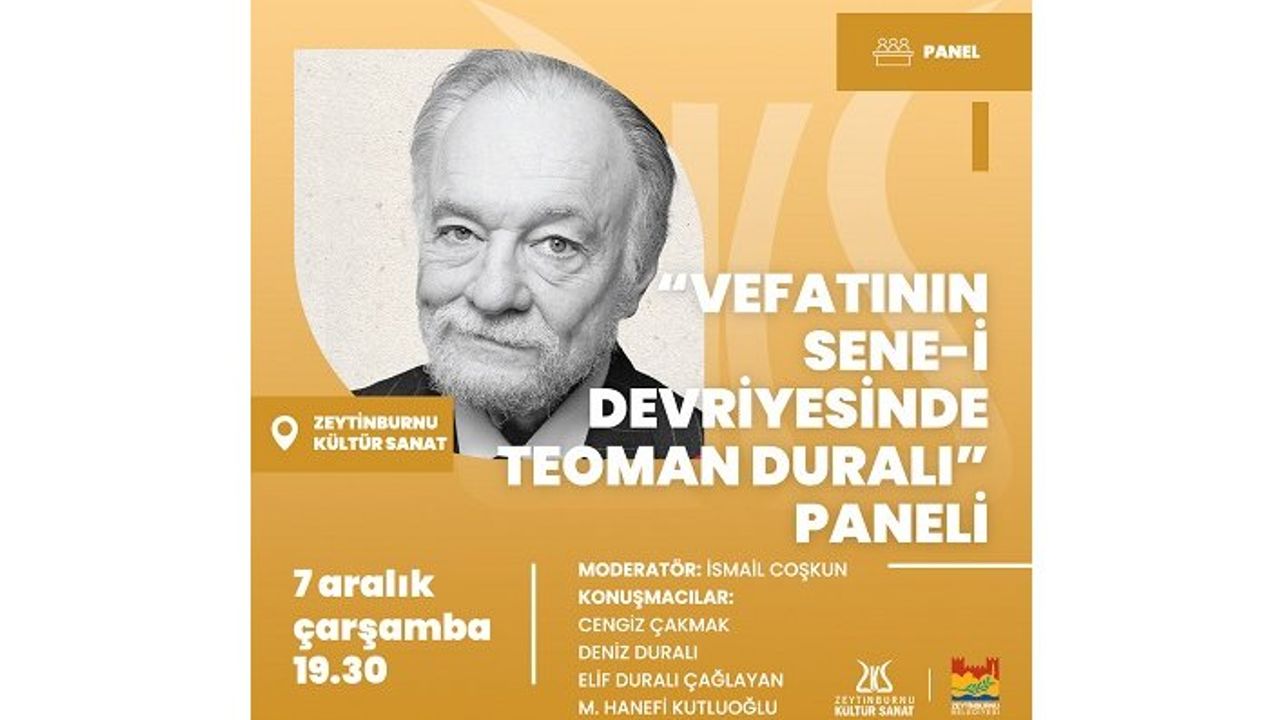 Vefatının sene-i devresinde Teoman Duralı Paneli ZKS'de