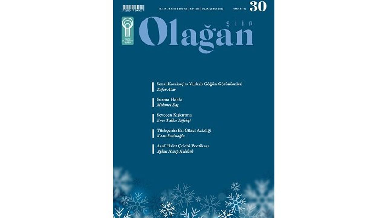 Olağan Şiir'in 30. sayısı çıktı