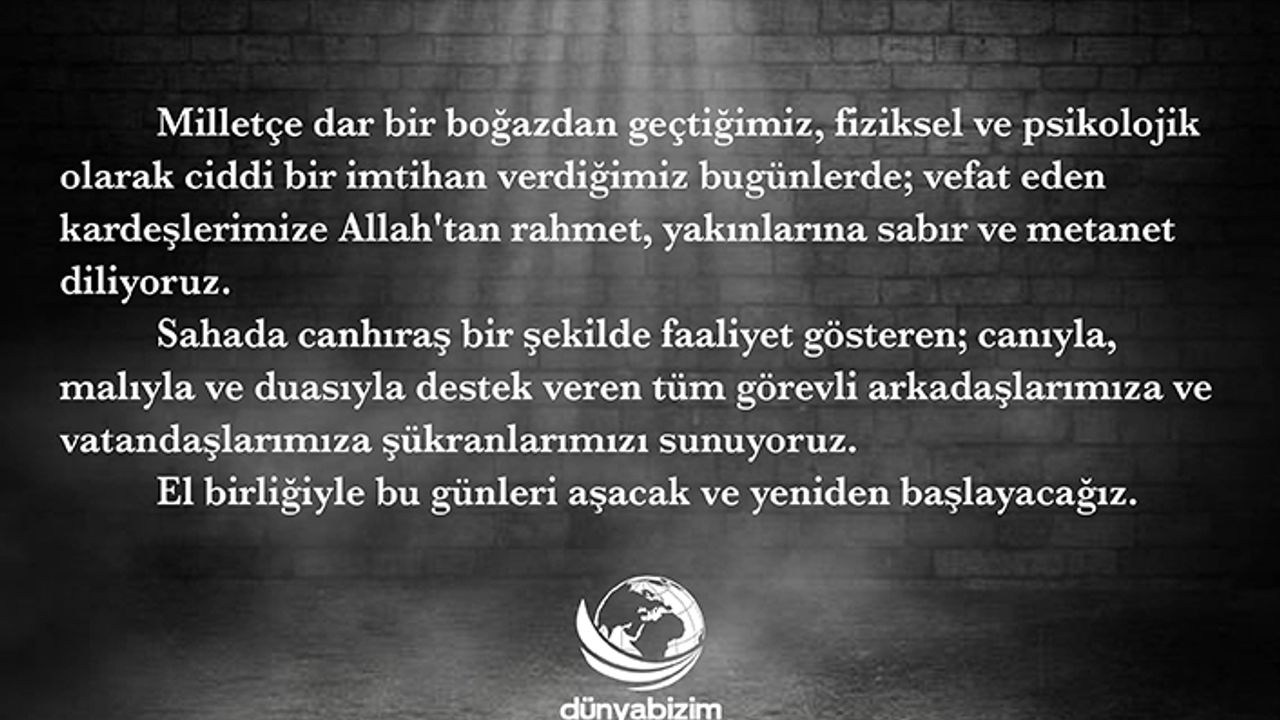 Yeni binalar kadar yeni bir ahlâk da inşa etmemiz gerekiyor