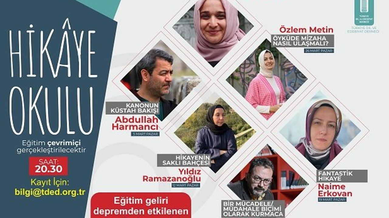 TDED depremzedeler yararına “Hikâye Okulu” düzenliyor