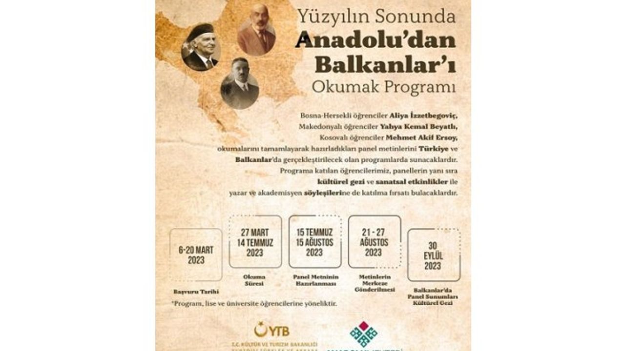 Yüzyılın Sonunda Anadolu’dan Balkanlar’ı Okumak Programı