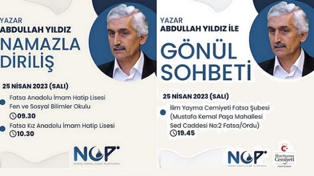 Abdullah Yıldız 2 ayrı konferansla Fatsa'da...