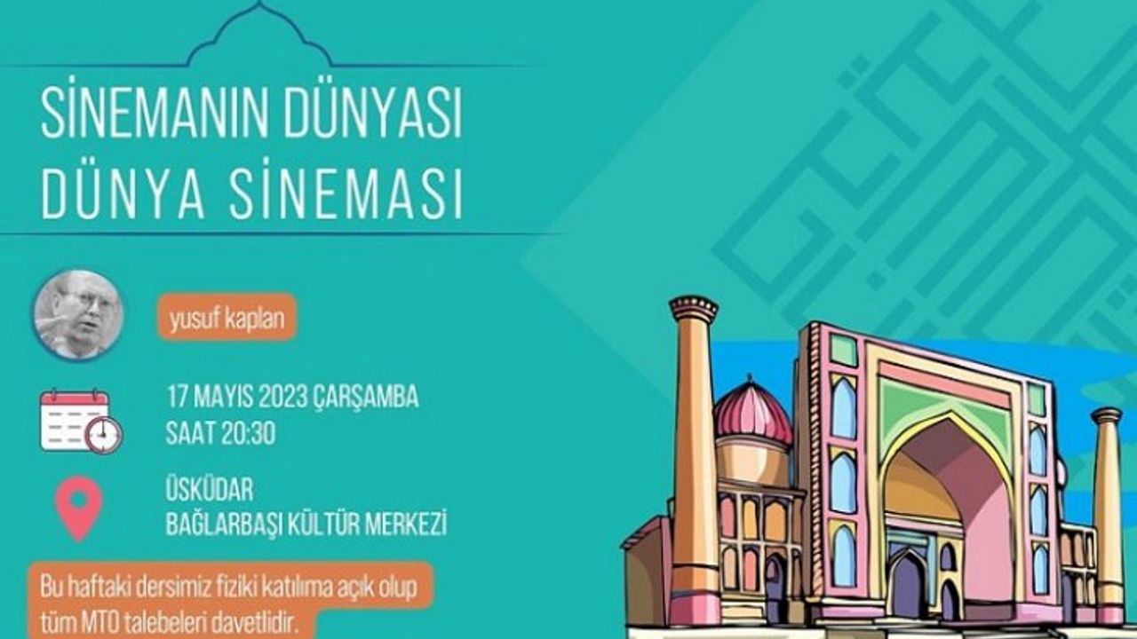 Yusuf Kaplan, 'Sinemanın Dünyası: Dünya Sineması' semineri ile Bağlarbaşı Kültür Merkezi'nde