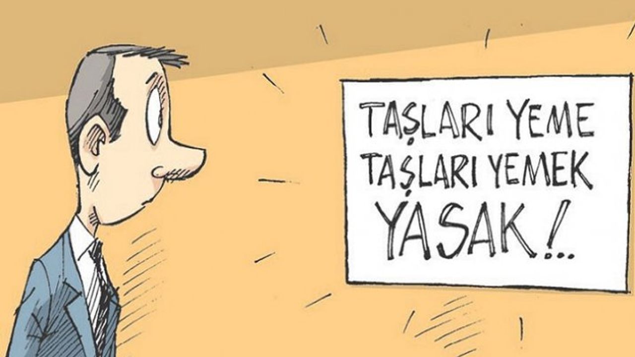 Bu uyarı gözümüzün önünde dursun: Taşları yeme! Taşları yemek yasak!