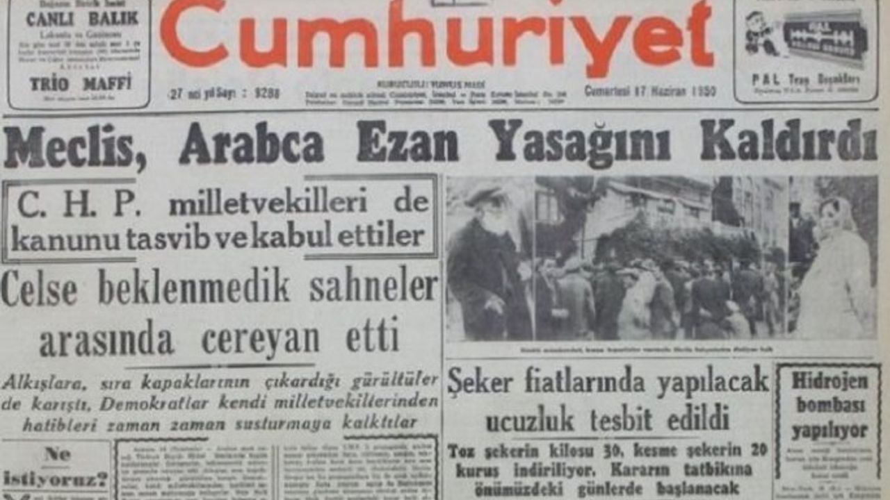Ezanın yeniden Arapça okunmasının 63. yılı münasebetiyle: CHP’nin Ezan yasağı nasıl sona erdi?