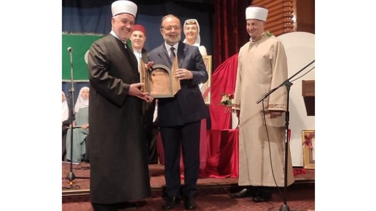 Prof. Dr. Mehmet Görmez'e Bosna’dan İslâm’a hizmet ödülü