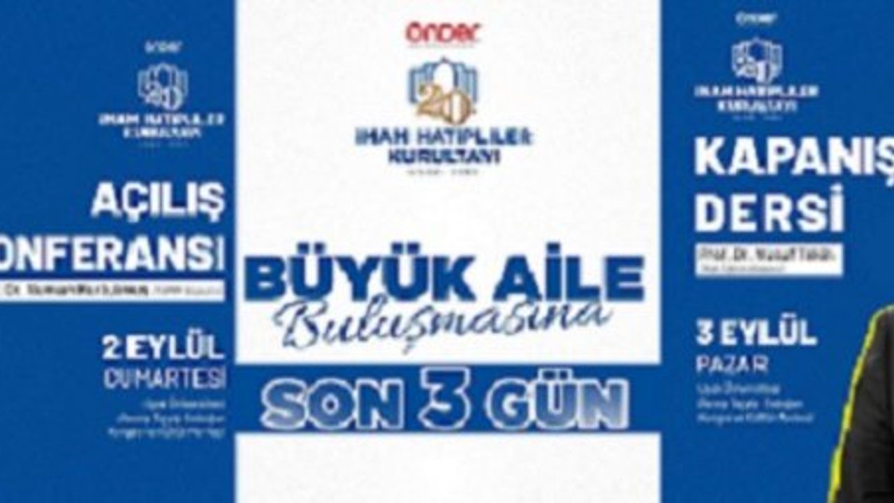 20. İmam Hatipliler Kurultayı Uşak’ta toplanıyor