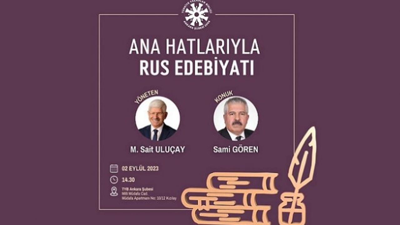 TYB Ankara bu hafta sonu Rus Edebiyatını konuşacak
