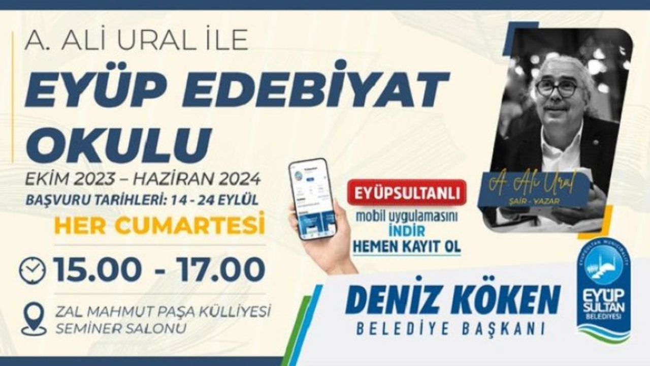 A. Ali Ural ile Eyüp Edebiyat Okulu başlıyor