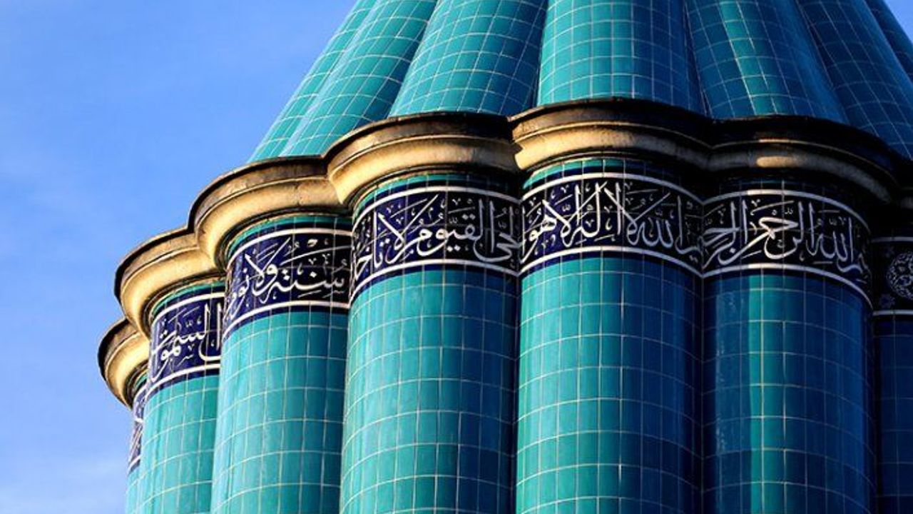 Konya'nın yeşil kubbesi "Kubbe-i Hadra"da tarihinin en kapsamlı restorasyonu tamamlandı