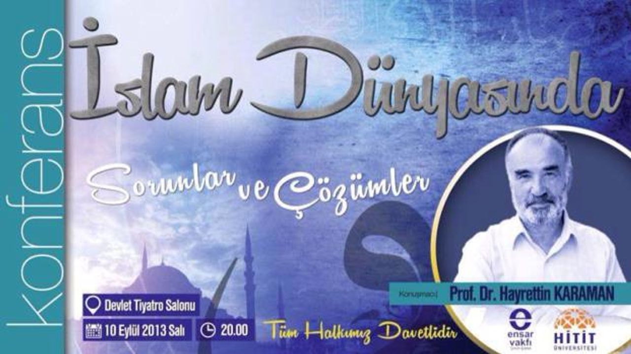 Hayreddin Karaman Çorum'da