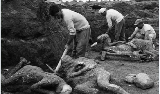 Taş kesilmiş insanların ibretlik nişanesi: Pompei faciası