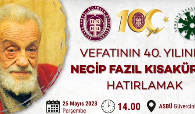 Vefatının 40. Yılında Necip Fazıl Kısakürek'i Hatırlamak