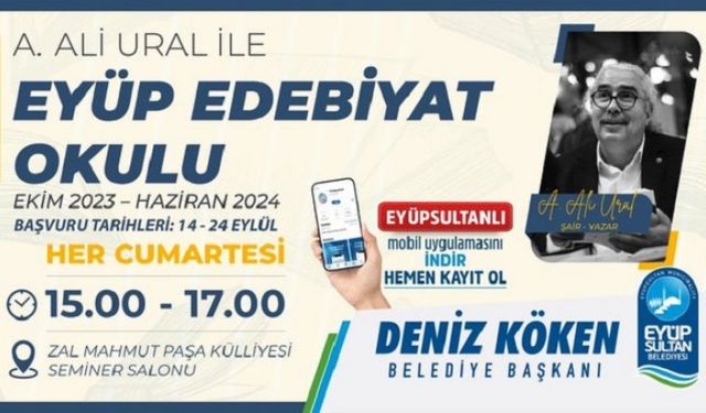 A. Ali Ural ile Eyüp Edebiyat Okulu başlıyor