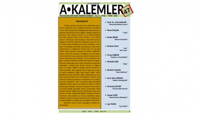 Akalemler dergisi 47. sayısı yayınlandı