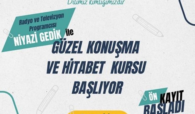 Güzel Konuşma ve Hitabet Kursu başlıyor!