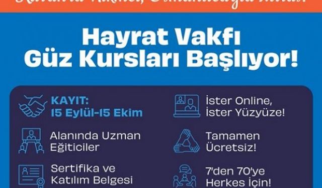 Hayrat Vakfı ücretsiz Osmanlıca ve Kur'an-ı Kerim eğitimleri başlıyor
