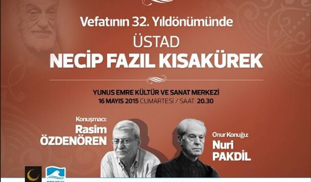 Necip Fazıl, Pendik'te anılacak