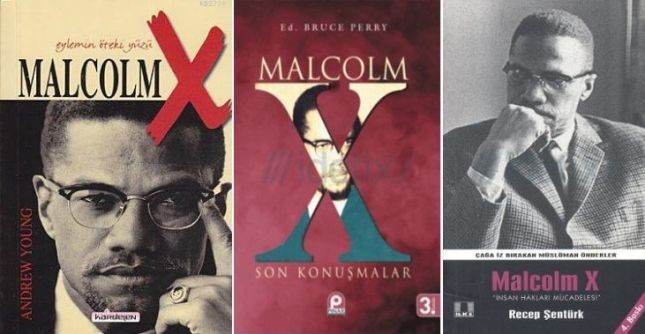 Zamana vurulan siyahi bir damga Malcolm X